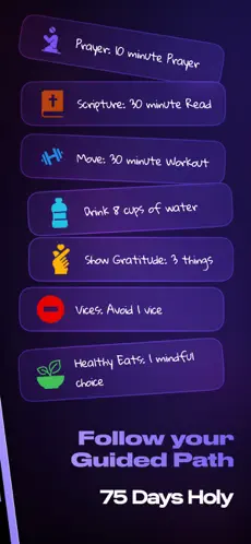 Bible. Fitness. Faith. 75 Days screenshot