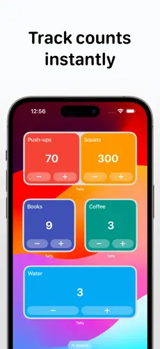 Click-to-count numbers & score tracking screenshot