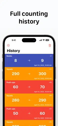 Click-to-count numbers & score tracking screenshot