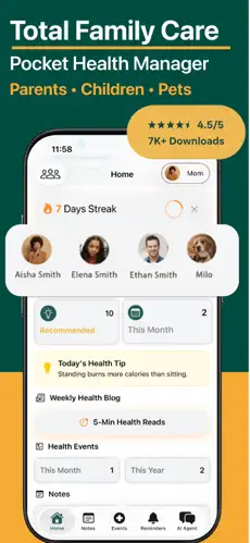 My Health Record & Journal screenshot