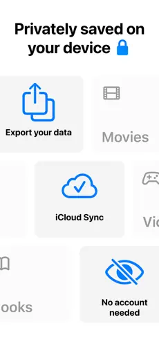 Listy · Watchlist & Tracker screenshot