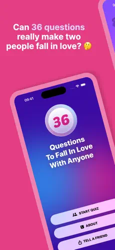 36 Questions To Fall In Love! screenshot