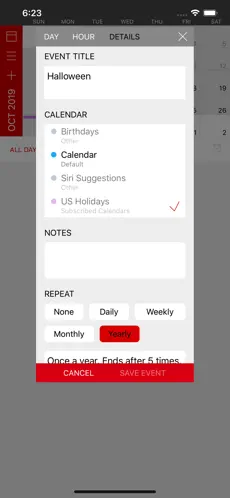 Calvetica Calendar screenshot
