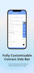Contact Edge side bar screenshot