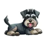 Cute Schnauzers Stickers