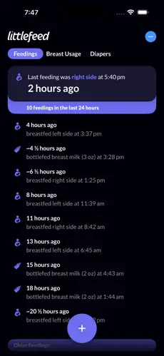 littlefeed – feed your baby screenshot