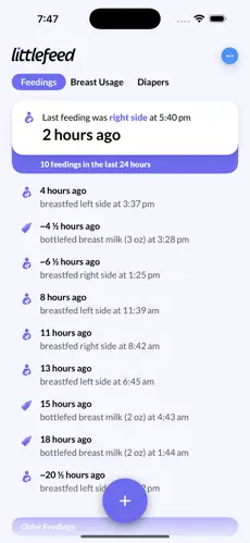 littlefeed – feed your baby screenshot