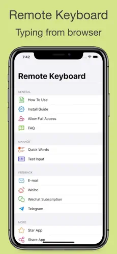 Remote Keyboard screenshot