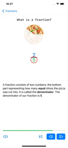 Fraction Steps: Learn Visually screenshot
