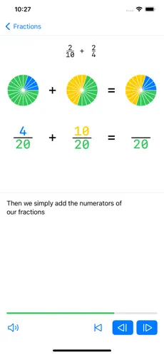 Fraction Steps: Learn Visually screenshot