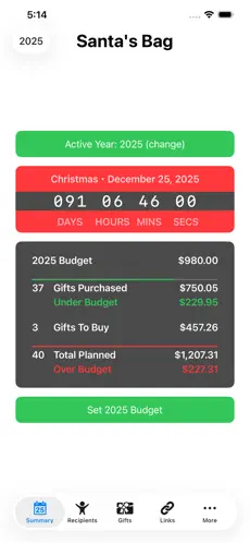 Santa’s Bag App screenshot