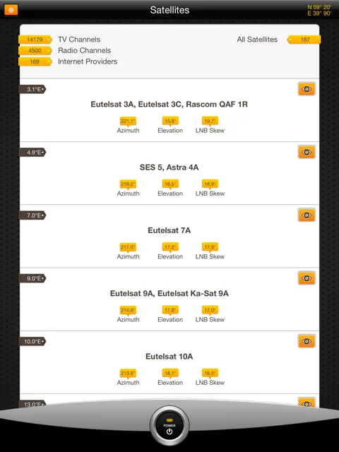 SatFinder Pro HD Dish Pointer screenshot