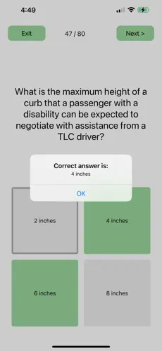 TLC Exam Practice Tests screenshot