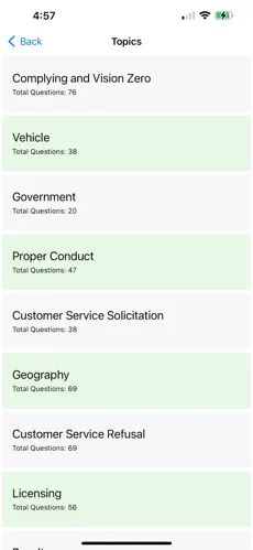 TLC Exam Practice Tests screenshot