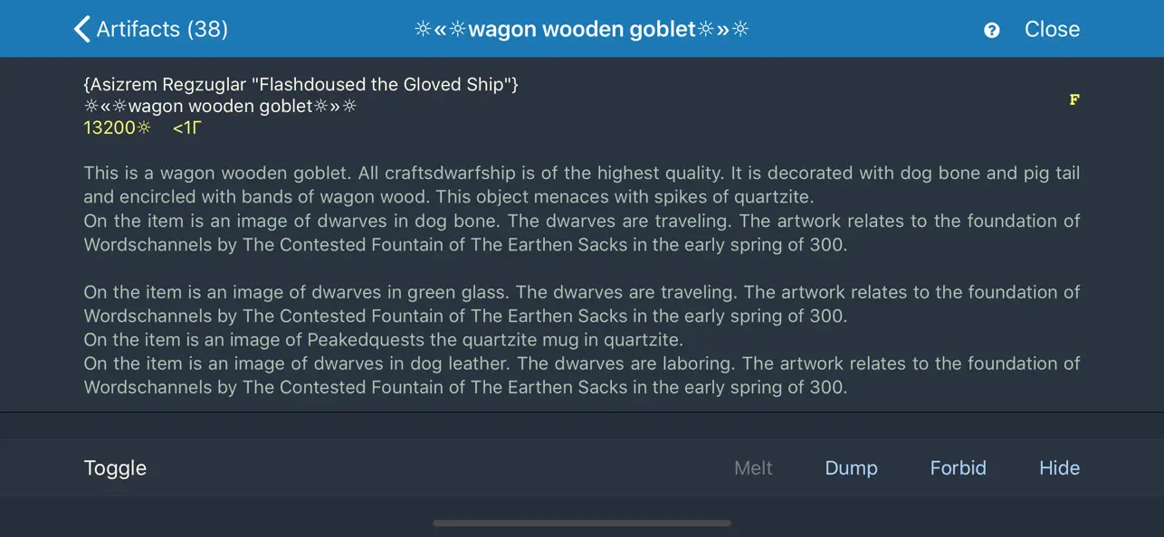 Dwarf Fortress Remote screenshot