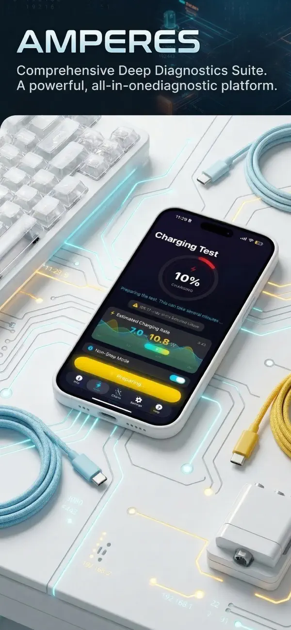 Amperes 4- battery charge info screenshot