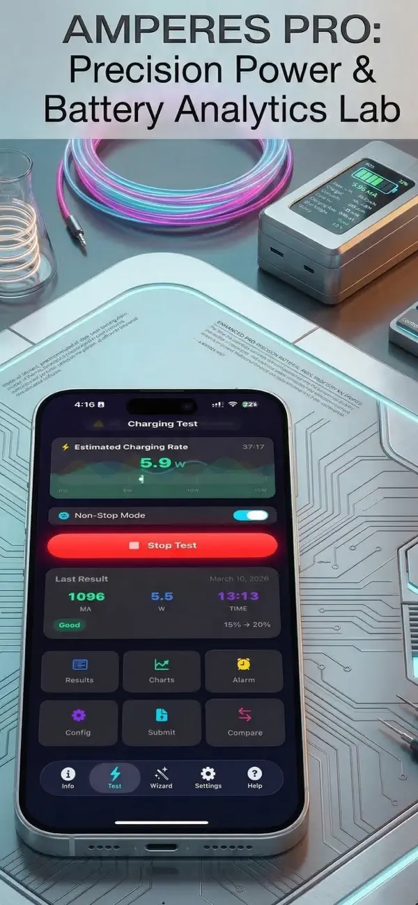 Amperes 4- battery charge info screenshot