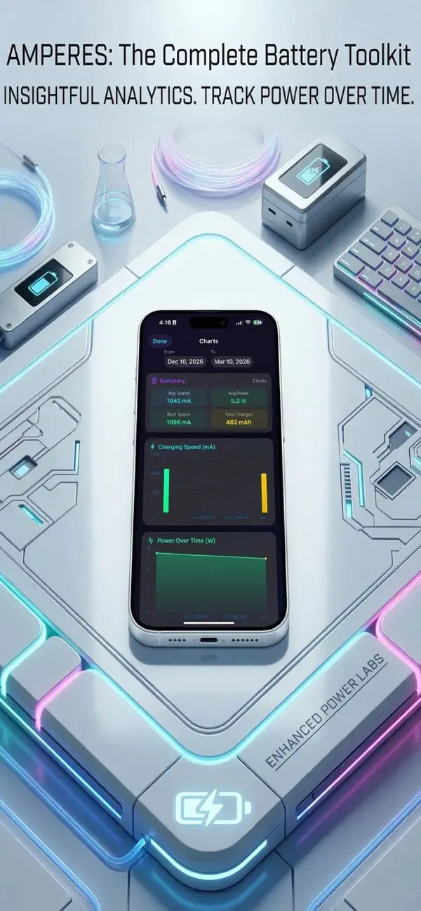 Amperes 4- battery charge info screenshot