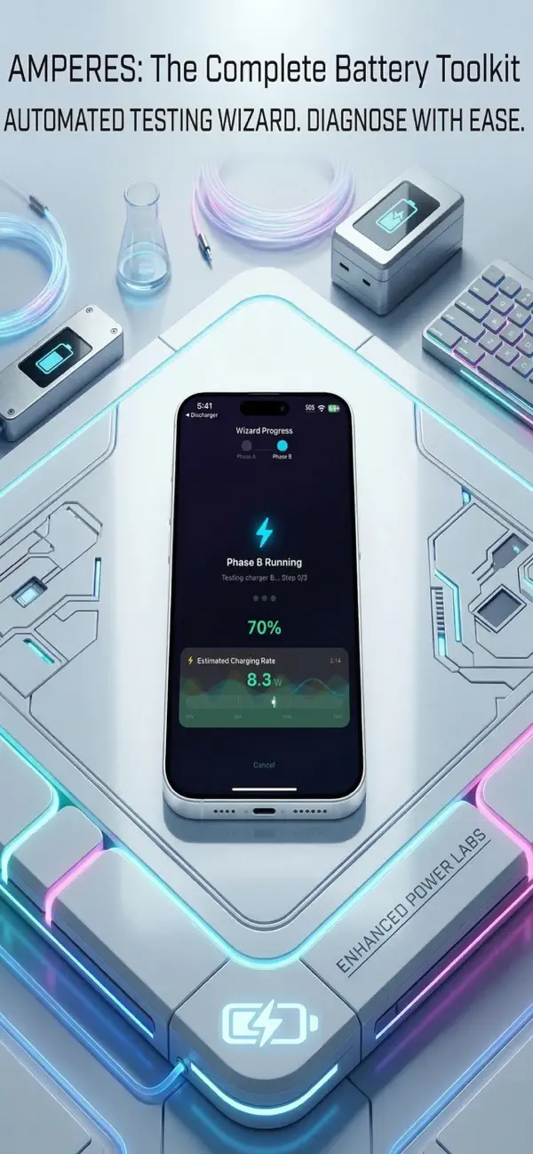 Amperes 4- battery charge info screenshot