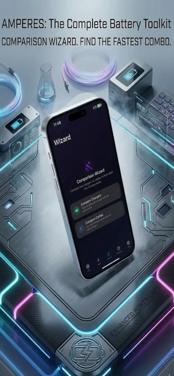 Amperes 4- battery charge info screenshot