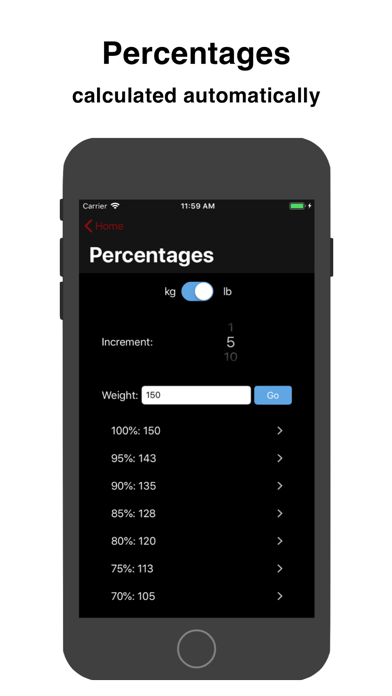Barbell Loader and Calculator screenshot