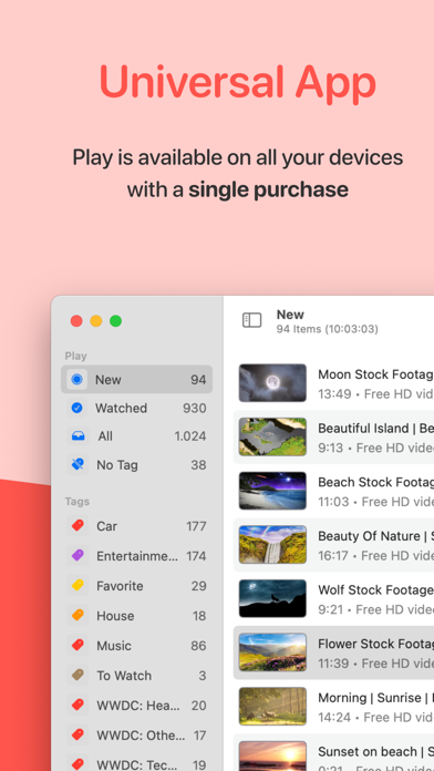 Play: Save Videos Watch Later screenshot