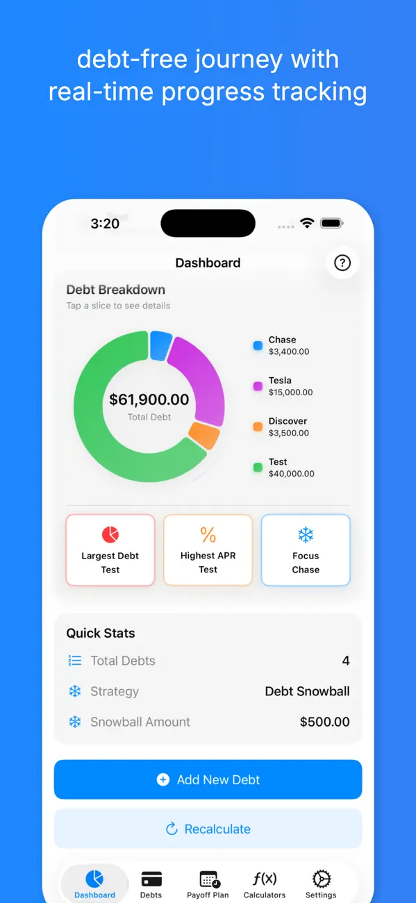 Debt Free – Pay Off your Debt screenshot