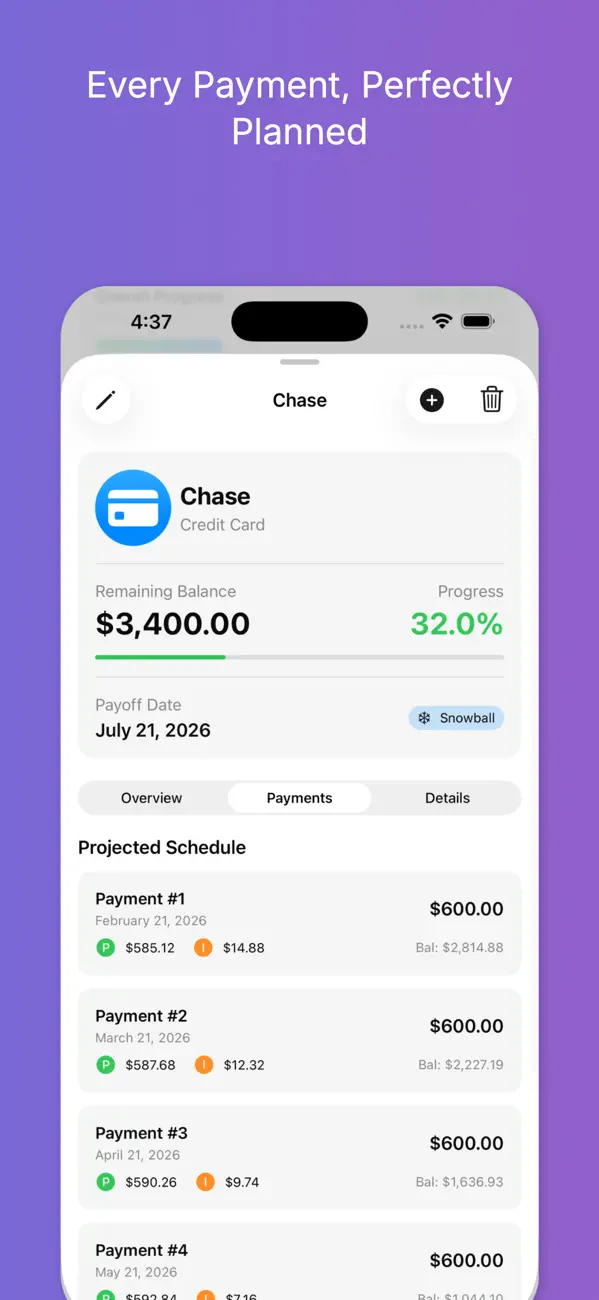 Debt Free – Pay Off your Debt screenshot