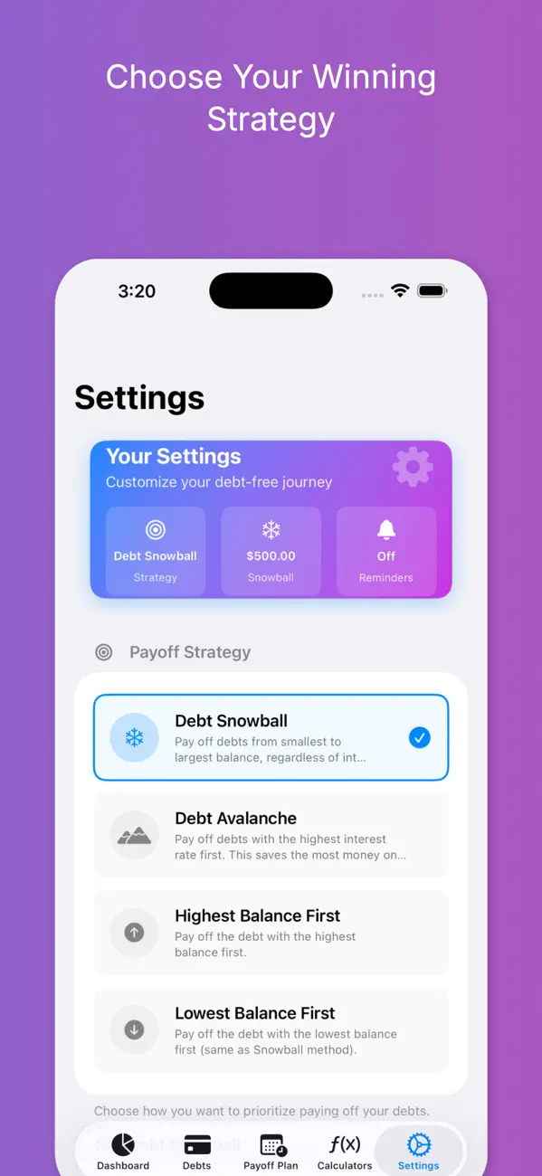 Debt Free – Pay Off your Debt screenshot