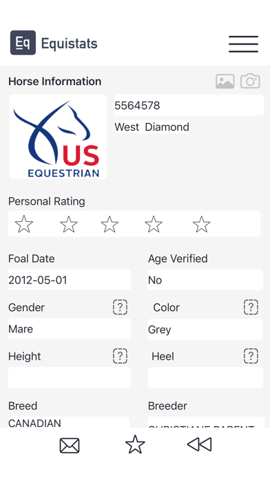 Equistats screenshot