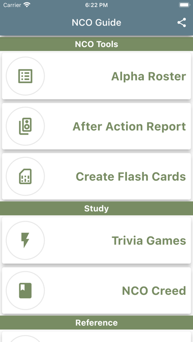 Army NCO Tools & Guide screenshot