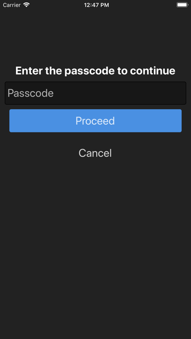 Sign Up Events screenshot
