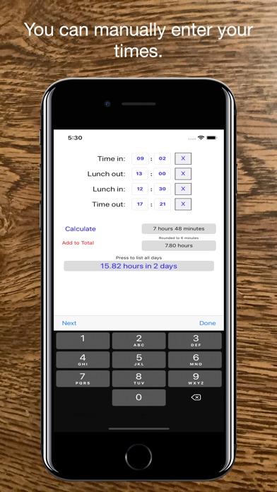Time Clock Helper screenshot