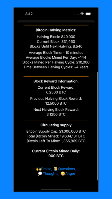 Bitcoin Halving screenshot
