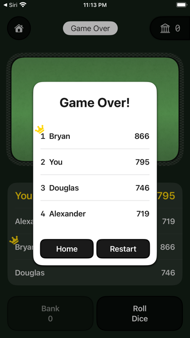 Bank – A Dice Game screenshot