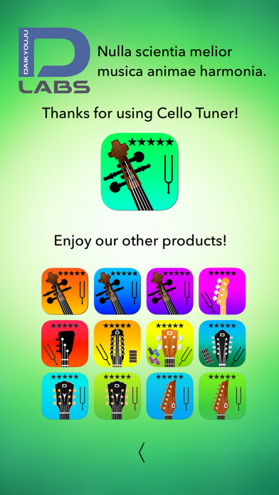 Cello Tuner Professional screenshot