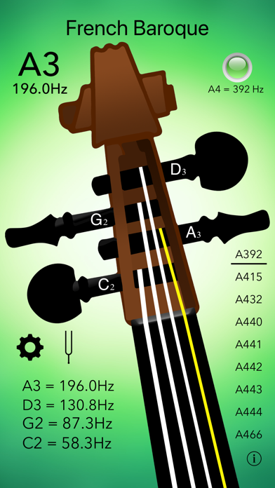 Cello Tuner Professional screenshot