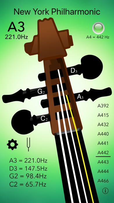 Cello Tuner Professional screenshot