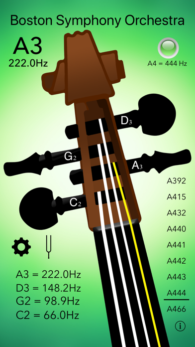 Cello Tuner Professional screenshot