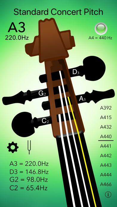 Cello Tuner Professional screenshot