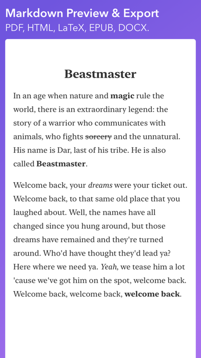 iWriter Pro screenshot