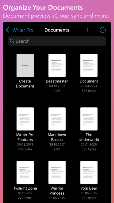 iWriter Pro screenshot