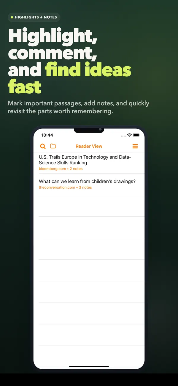ReaderView screenshot
