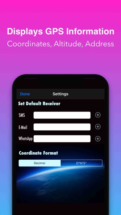 GPS to SMS 2 screenshot