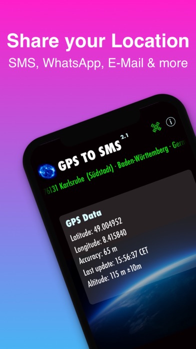 GPS to SMS 2 screenshot