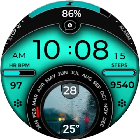 Weather Digital Watch Face A8 screenshot