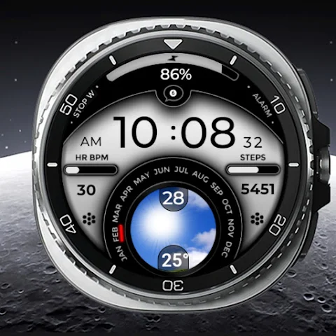 Weather Digital Watch Face A8 screenshot