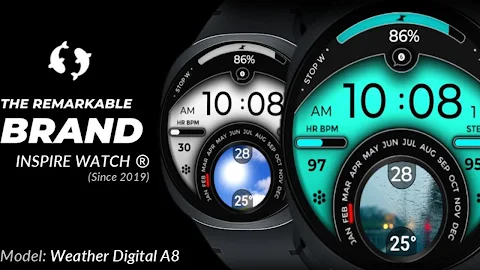 Weather Digital Watch Face A8 screenshot