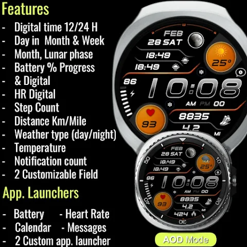 Tactical Watch Digital AE8 screenshot