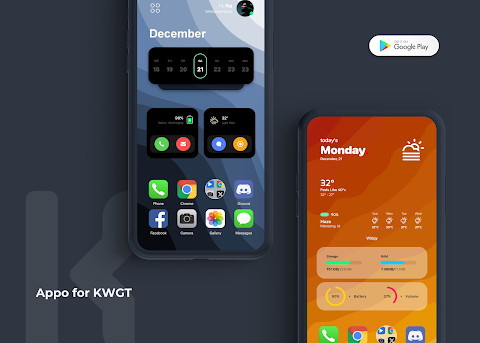 Appo KWGT – iOS 18 Inspired screenshot